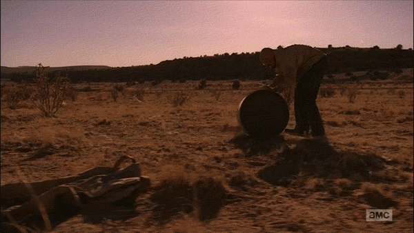 walter white burying barrels