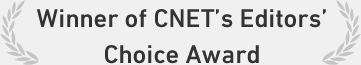 Winner of CNET's Editors' Choice Award