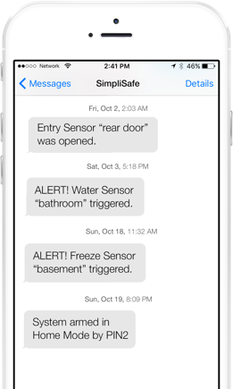SimpliSafe Secret Alerts