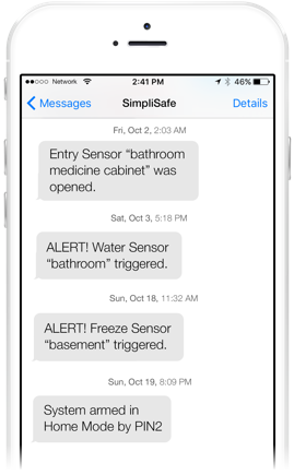 SimpliSafe Secret Alerts
